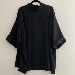 CURVE Plus size oversized short sleeve shirt blouse